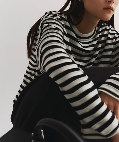 【FINE】silk & merino wool comfort border/3color
