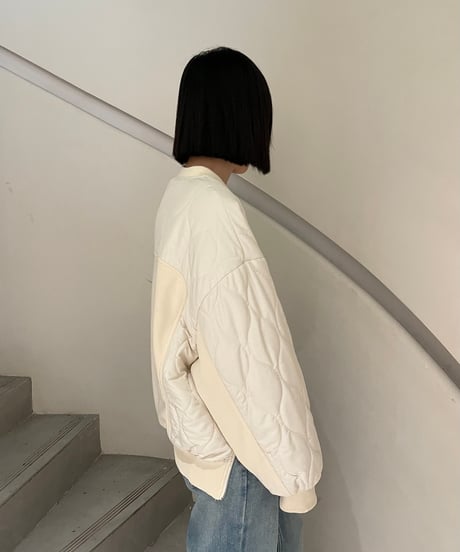 quilted docking pullover/2color