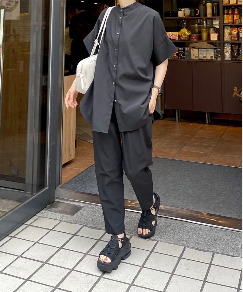band collar shirt （UV/feeling cold/waterproof）/