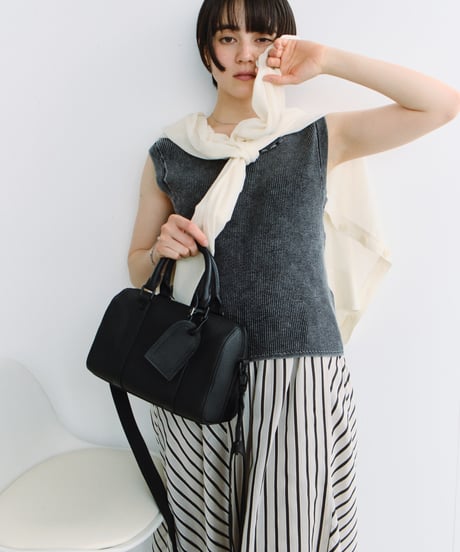 stone wash rib tank top