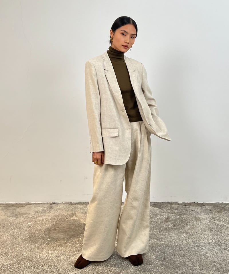 FINE】linen tailored jacket / 2color | F A S H