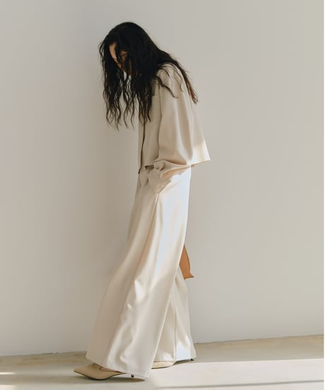 4 tuck drape slack（セットアップ対応)/2size/2color