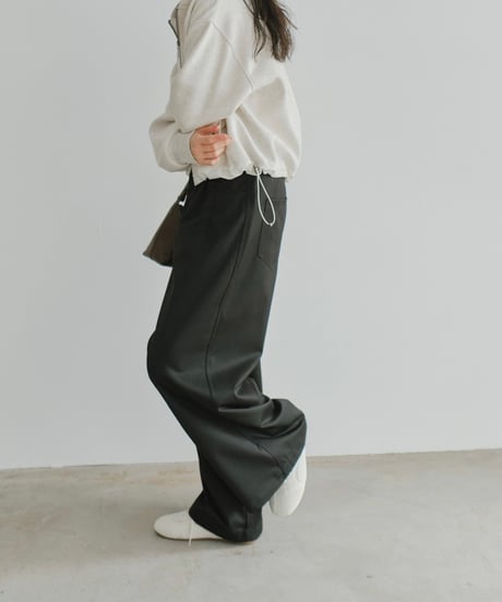 double zip short hoodie/3color