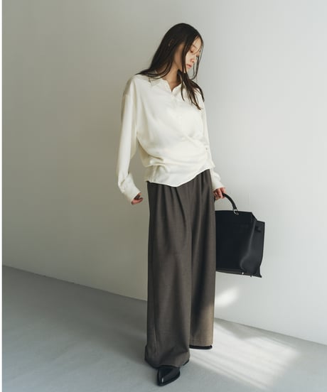 【FINE】smooth waist shape shirts