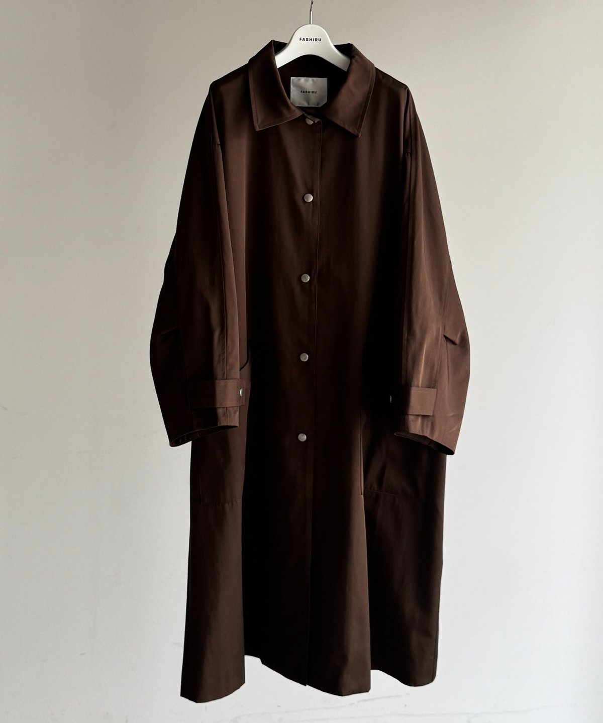 値下げ！FASHIRU ステンカラーコート soutien collar coat - long/3color | F A S H I R U