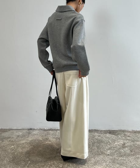 puffy touch polo top/2color