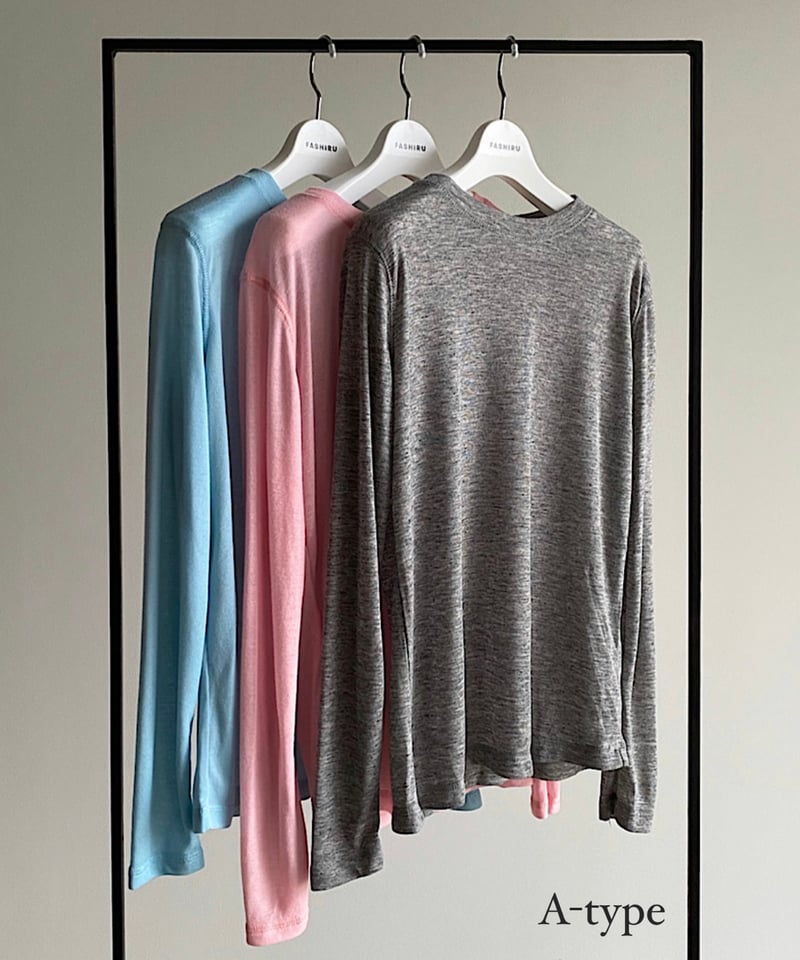 Fashiru sheer knit 2枚セット新品試着のみ sheer knit/2type/5color | F A S H I R U