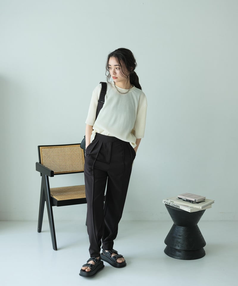 fashiru グルカパンツ 2way center press pants