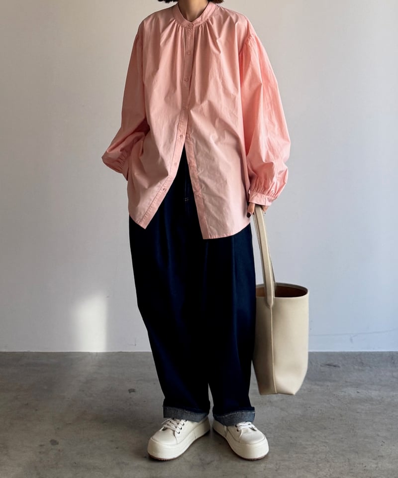 マチャット Stand collar volume sleeve blouse stand collar volume sleeve blouse/2color | F A
