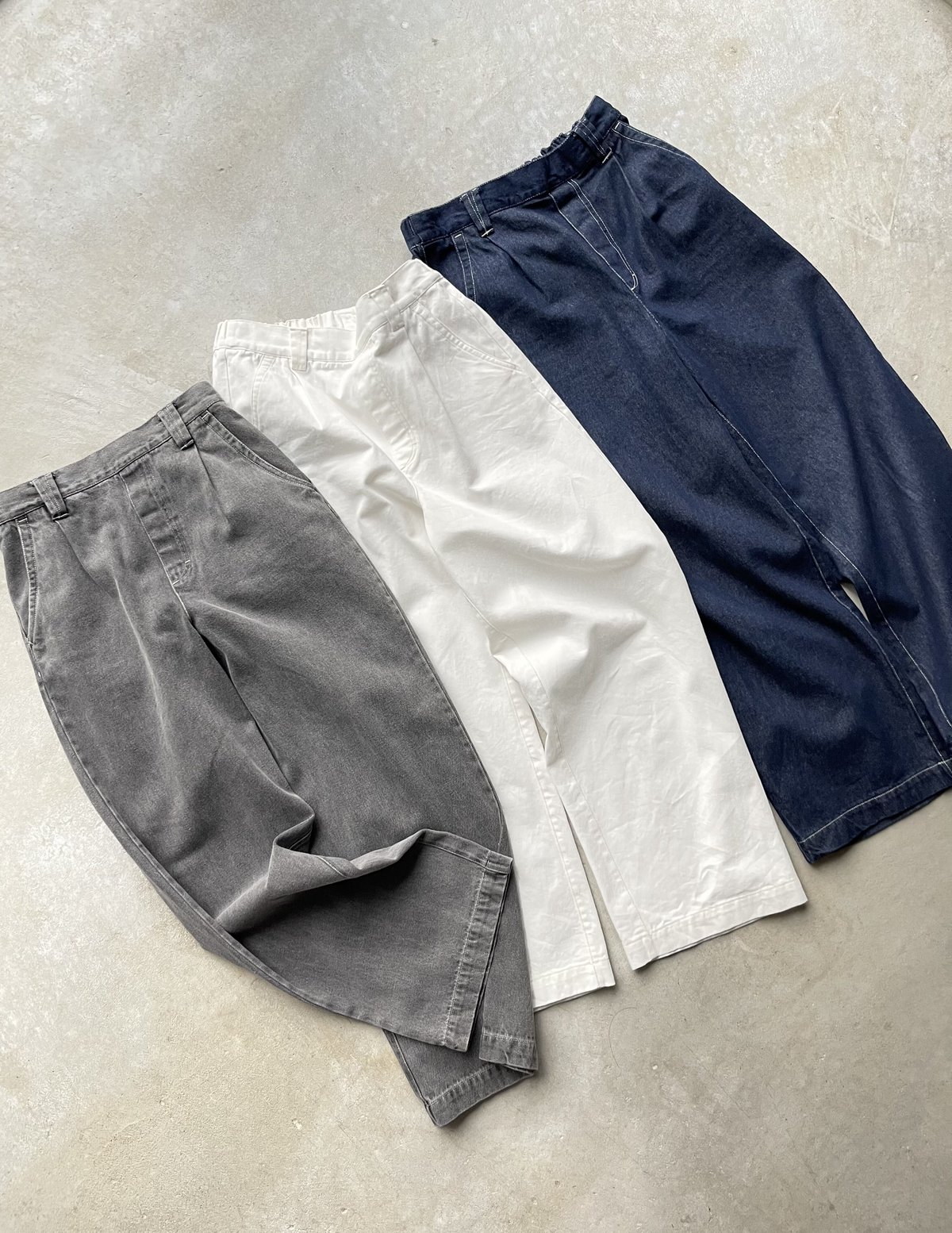 low rise loose pants/3colors | F A S H I R U