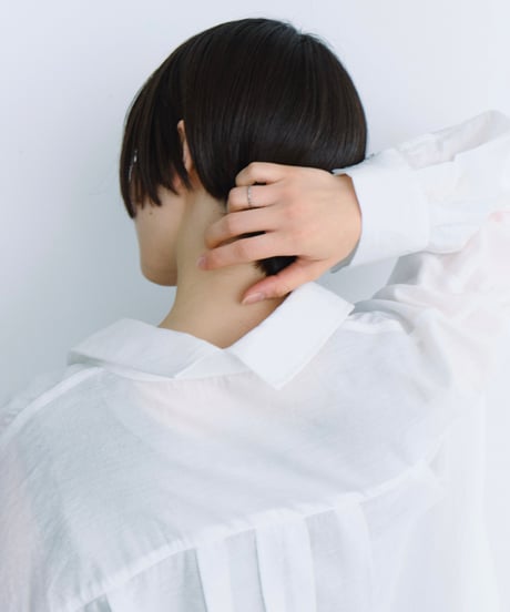sheer relaxed shirt / 2color