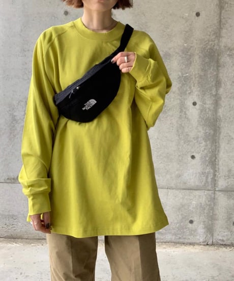raglan sleeve cotton long cut sew/3color