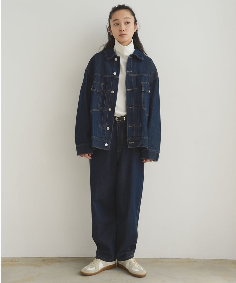 【最終値下】FASHIRU ファシル　デニムジャケット＆パンツ curve denim pants/2color/2size（setup対応） | F A S