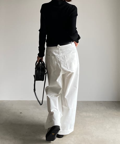 wide chino slacks/3size/3color