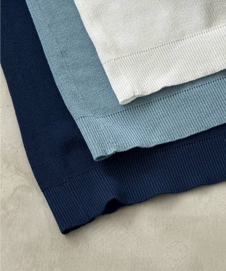 half sleeve knit polo / 3color
