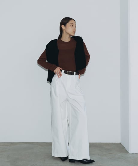 【FINE】basic long cut sew/4color