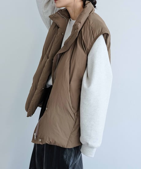 middle down vest/3color