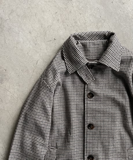 wool mix soutien collar plaid coat