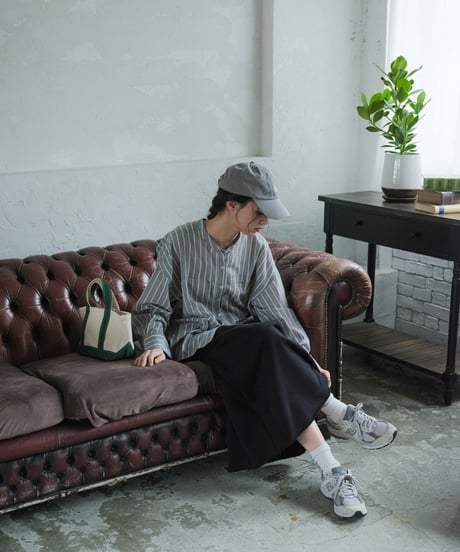 side rib sweat skirt/2color