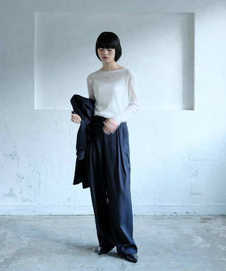 collarless jacket set up/3color/2size