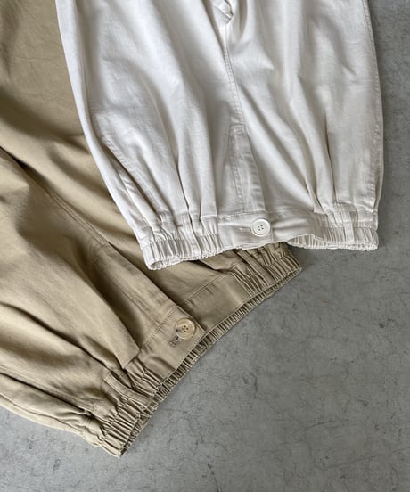 wide tapered pants/3colors