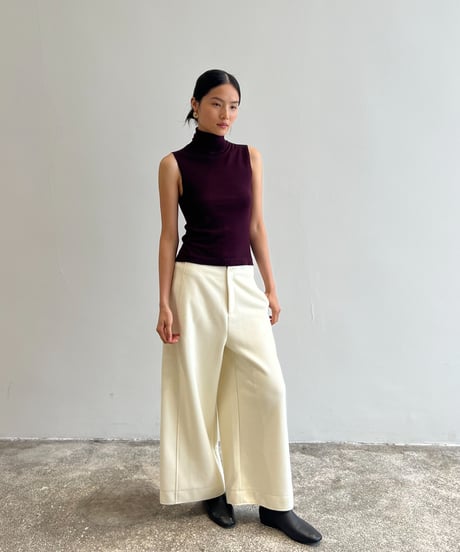 【FINE】wool sleeveless knit tank / 4color