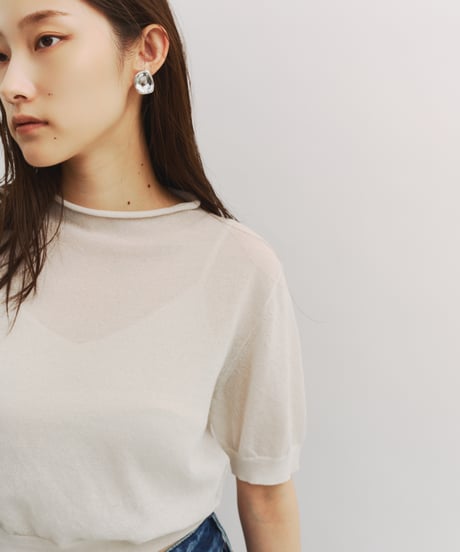 【FINE】compact sheer knit/2color