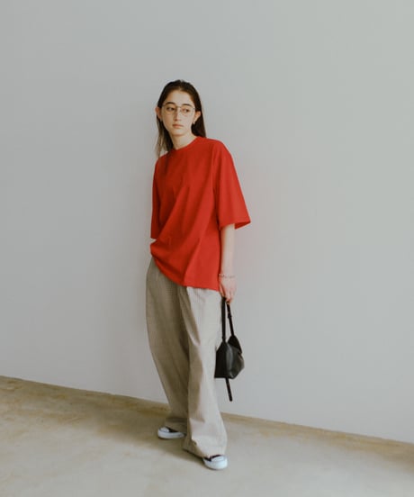 gingham check easy pants