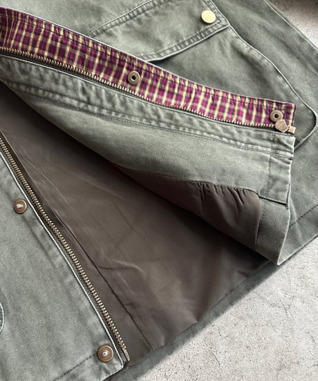 check cuff field jacket/2color
