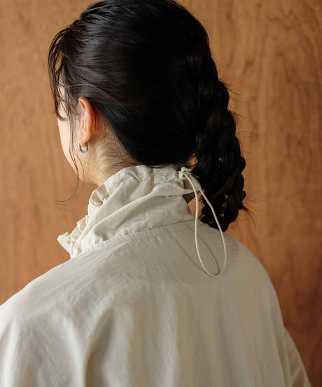 gather stand collar track jacket / 2color