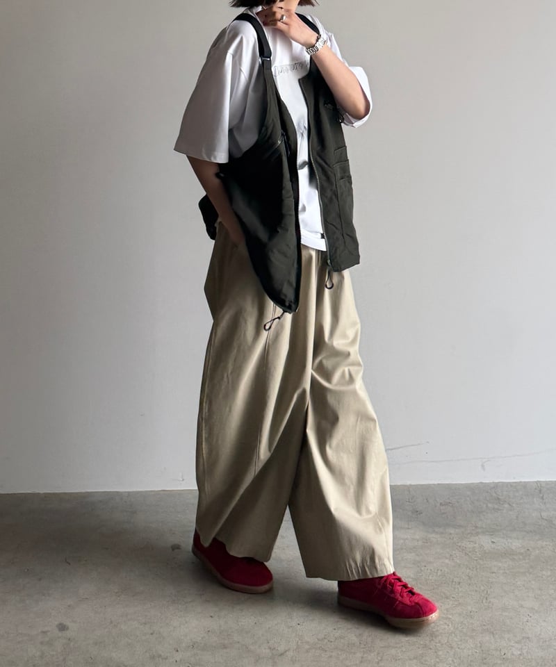 【fashiru】2way ミドル コート 2way fishing nylon vest/2color | F A S H I R U