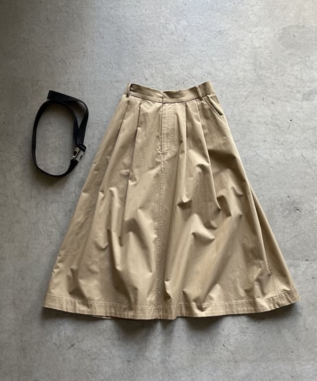 chino flare skirt/3color