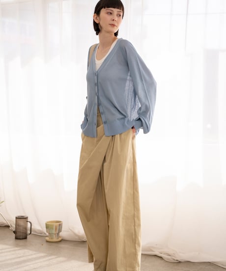 sheer knit cardigan