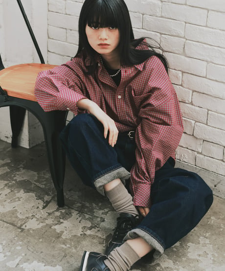 bias pocket check shirts(lightweight)/2color