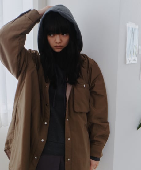 soft padded shirt jacket/2color