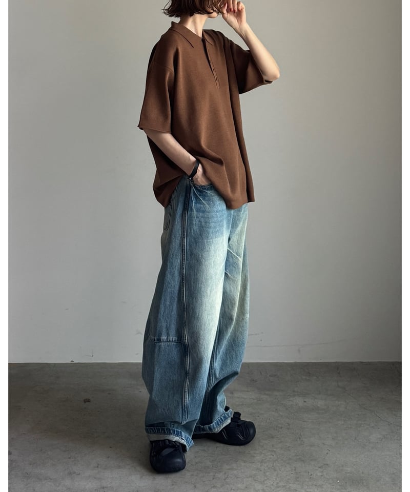 【新品未使用】FASHIRU ヴィンテージバレルジーンズ　サイズ1 vintage barrel jeans / 2size | F A S H I R U