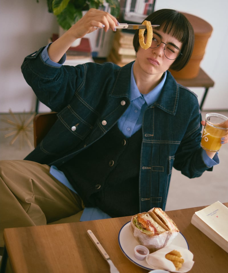 oversized denim jacket/2color（setup対応） | F A S