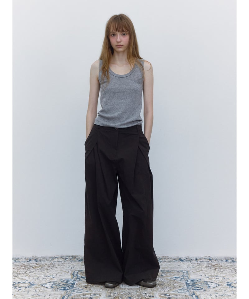 transform tuck pants/2color/3size（セットアップ対応） | F