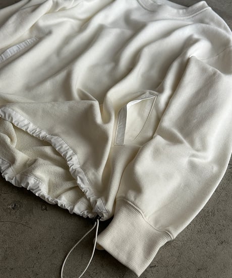 design sweat drawstring pullover/2color