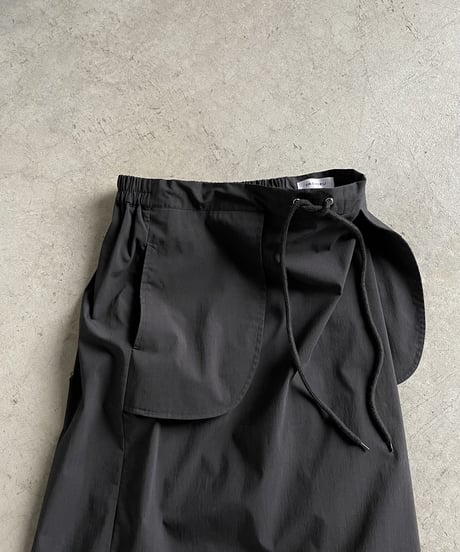 out pocket long skirt/2color