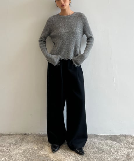 【FINE】edge mohair knit/3color