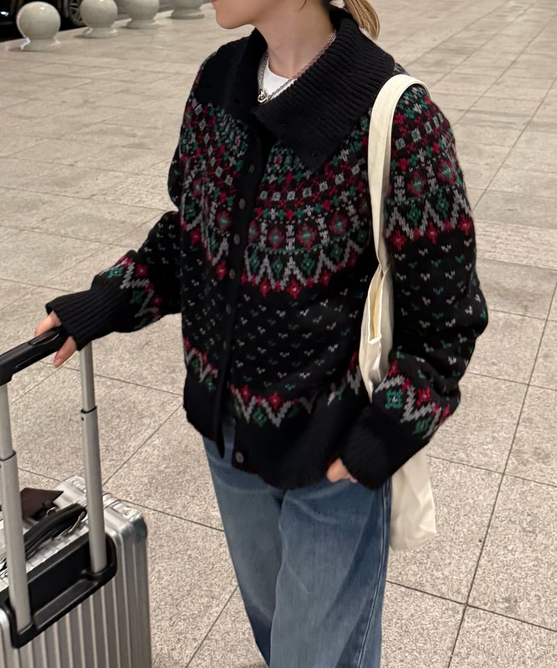 Pre Order】wool fair isle cardigan | F A S H I R U