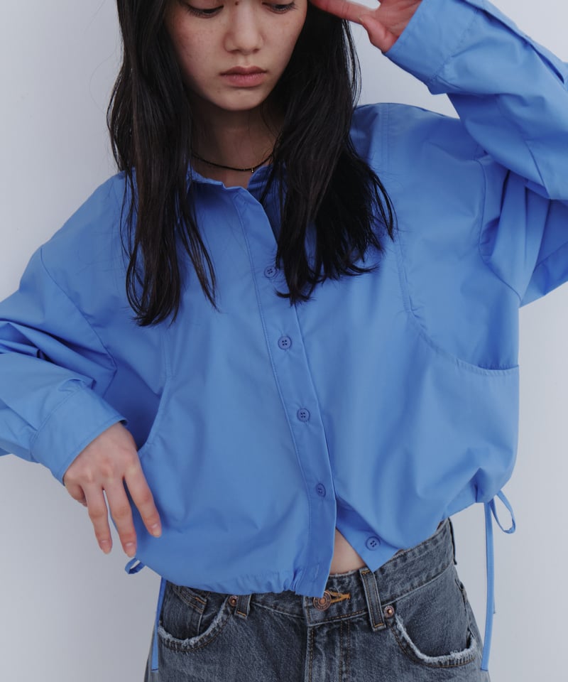 エンフォルド 25AW LOOSE SHIRT シャツ 長袖 38 ライトブルー ENFOLD(エンフォルド)｜CUFFS COLOR SHIRT シャツ/ホワイト の通販
