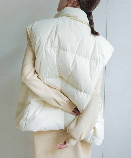 middle down vest/3color