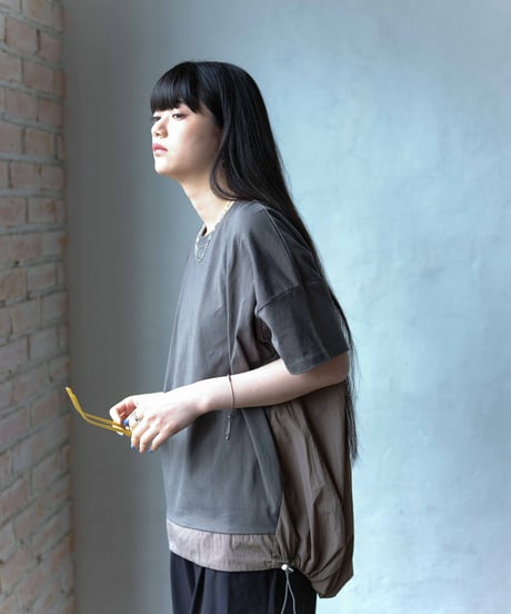 back switching drawst pullover/3color
