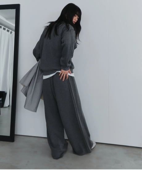 pin tuck sweatpants / 2color（セットアップ対応）