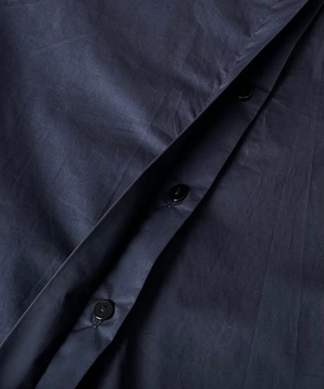 【FINE】stand collar minimal shirt / 2color
