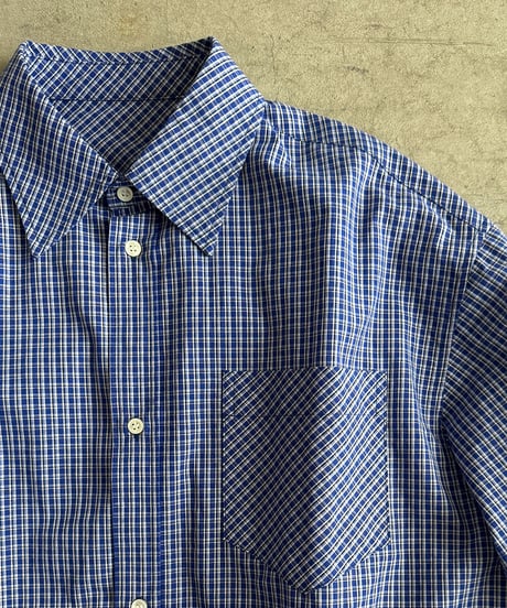 bias pocket check shirts(lightweight)【original color】/2color