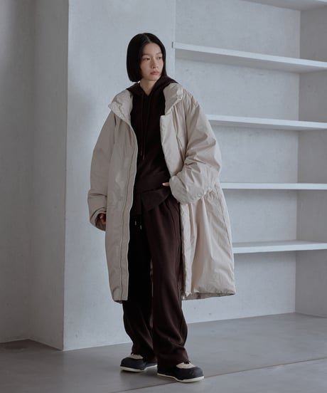 ＜予約販売＞long puffer overcoat/3color