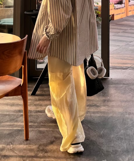 loose gloss shaka pants/3color